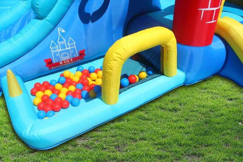 Happy Hop Φουσκωτό Τραμπολίνο Κάστρο Play Center 8 in 1 (9071R) - φωτογραφία 6