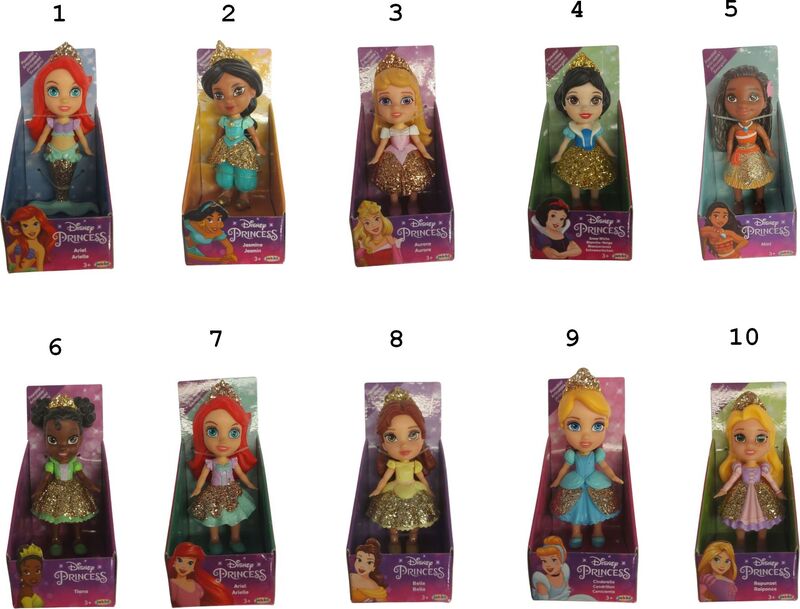Jakks Pacific Princess & Frozen Mini Κούκλα-10 Σχέδια (217584-PQ-GEN) - φωτογραφία 2