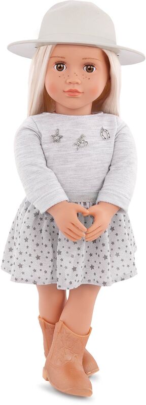 Our Generation Κούκλα Abigale With Pleated Skirt & Hat (BD31533Z)