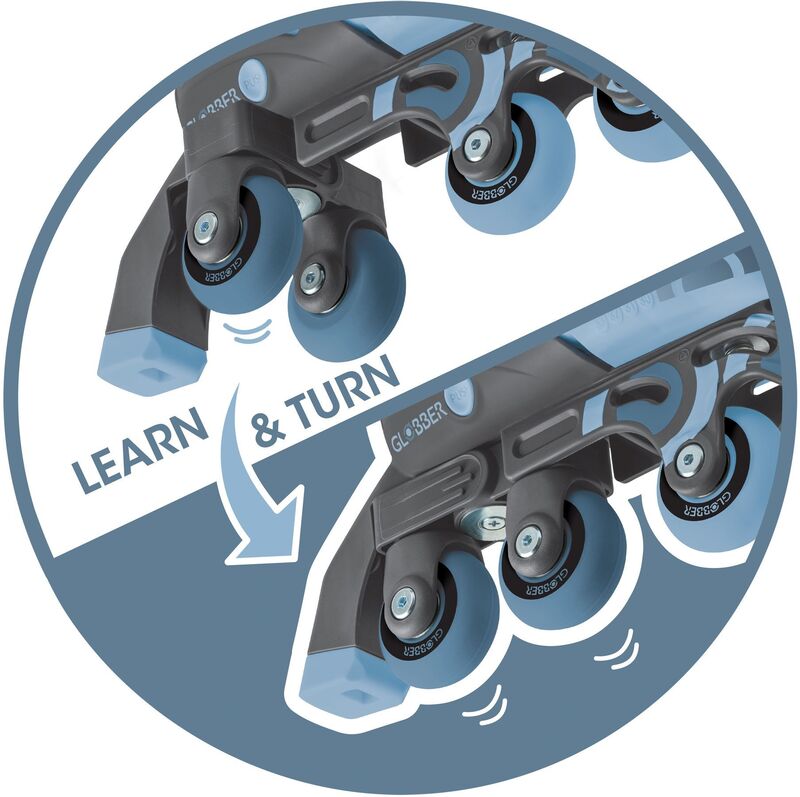 Αυξομειούμενα Πατίνια Globber Learning Inline Skates S/M 30-33 Ash Blue - 783-200 - φωτογραφία 6