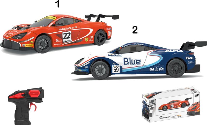 BW Τηλεκατευθυνόμενο Αυτοκίνητο Racer McLaren 720S GT3 1:24-2 Σχέδια (6824M)