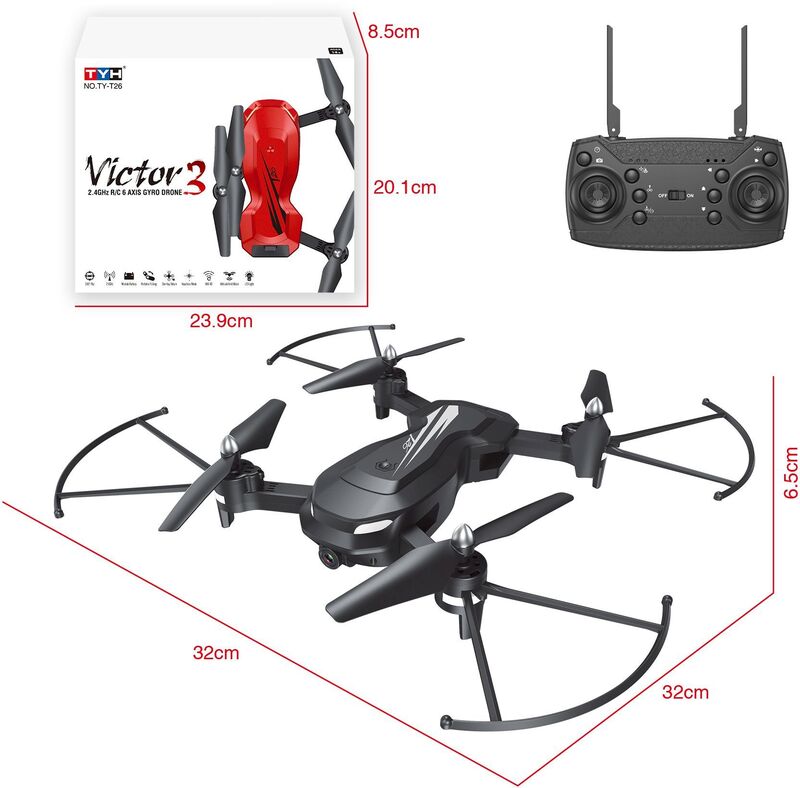 BW Τηλεκατευθυνόμενο Drone 2.4G Axis With Camera & Case (T26C-200)