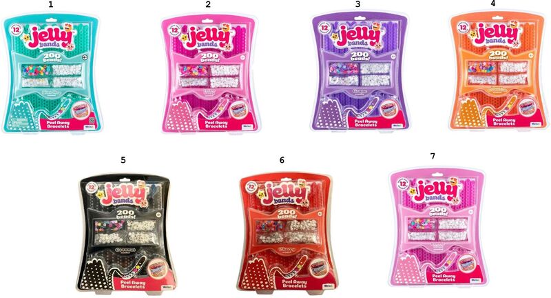 WT Jelly Bands Scented Σετ Χάντρες Κοσμημάτων-7 Σχέδια (WCBUND155-64/65/66) - φωτογραφία 2