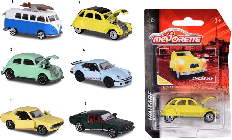 Majorette D/C Όχημα Vintage Collectors 7.5cm - 6 Σχέδια (212052010) - φωτογραφία 2