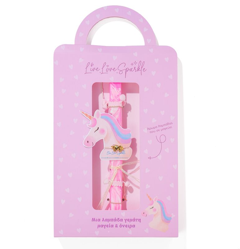 Λαμπάδα Βραχιόλι Επιχρυσομένο Μονόκερος 2.2cm (ML26001)