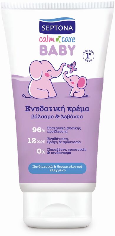 Septona Baby Calm Ν' Care Ενυδατική Κρέμα Βάλσαμο & Λεβάντα 150ml (1120020150002)