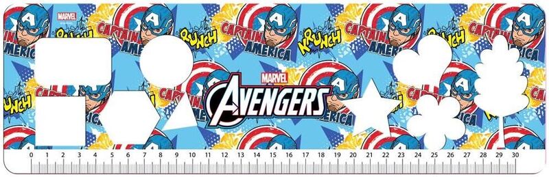 Captain America Μπλοκ Ζωγραφικής 23x33 40 Φύλλων Με Αυτοκόλλητα Στένσιλ-2 Σχέδια (000506305) φωτογραφία