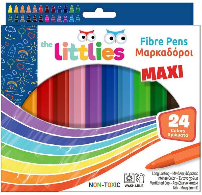 The Littlies Μαρκαδόροι Χοντροί 24Τμχ (000646230)