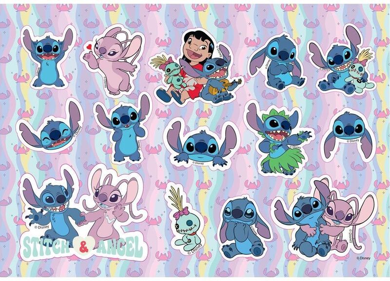Lilo & Stitch Μπλοκ Ζωγραφικής 23X33 40 Φύλλων Με Αυτοκόλλητα Στένσιλ-2 Σχέδια-1Τμχ (000564982) φωτογραφία