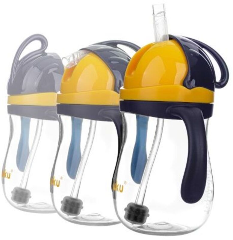 Akuku Ποτηράκι Με Καλαμάκι & Βαρίδι 9m+ Navy Blue-Yellow (A0165) φωτογραφία