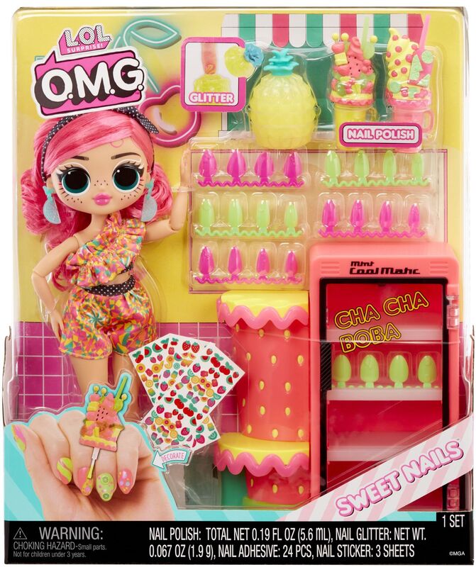 L.O.L Surprise Omg Στούντιο Νυχιών Sweet Nails Κούκλα-Pinky Pops (503842EUC) φωτογραφία