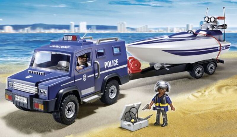 Playmobil Αστυνομικό Όχημα Με Ταχύπλοο (5187) - φωτογραφία 2