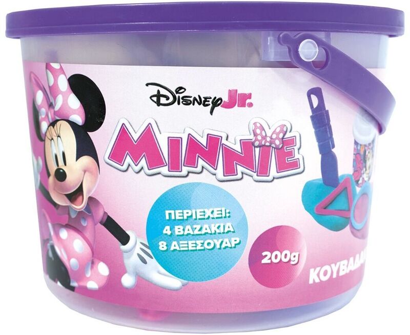 Minnie Κουβαδάκι Με 4 Βαζάκια Πλαστελίνης & Εργαλεία (1045-03633)