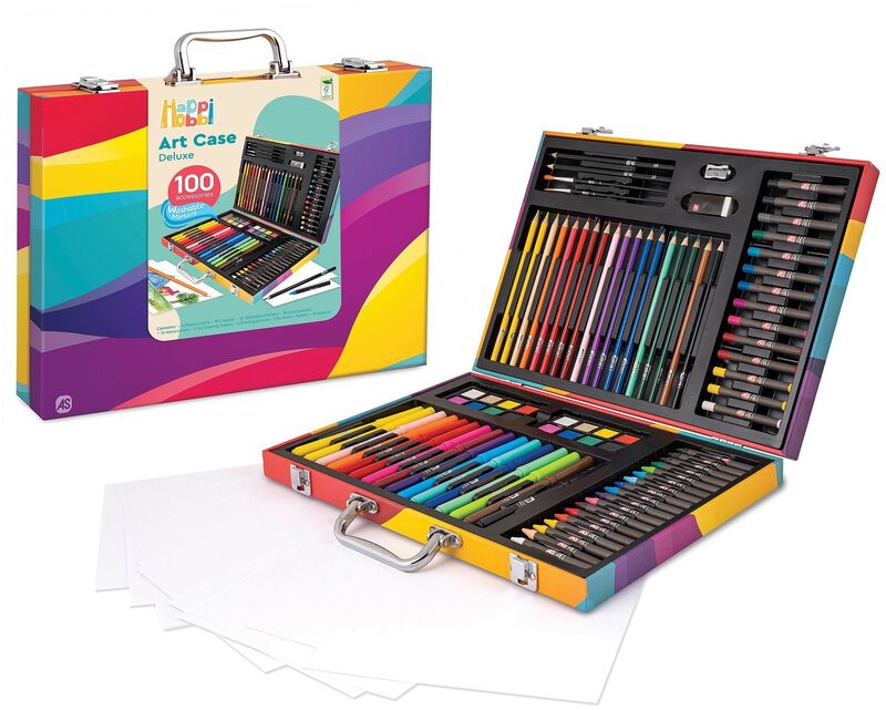 Μαθαίνω & Δημιουργώ Εργαστήριο Ζωγραφικής Deluxe 100 Αξεσουαρ (1038-82057) φωτογραφία