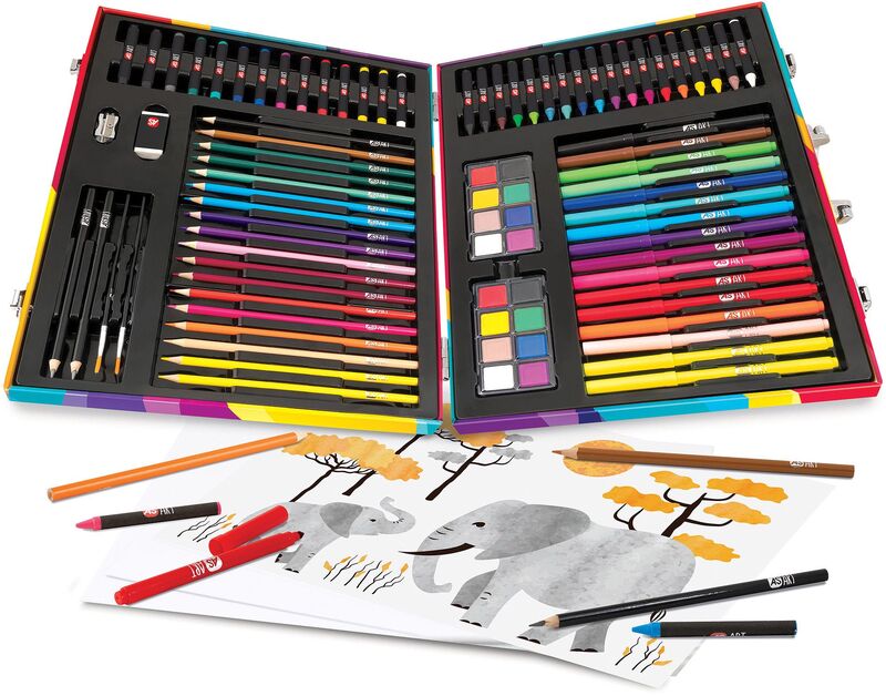 Μαθαίνω & Δημιουργώ Εργαστήριο Ζωγραφικής Deluxe 100 Αξεσουαρ (1038-82057) φωτογραφία