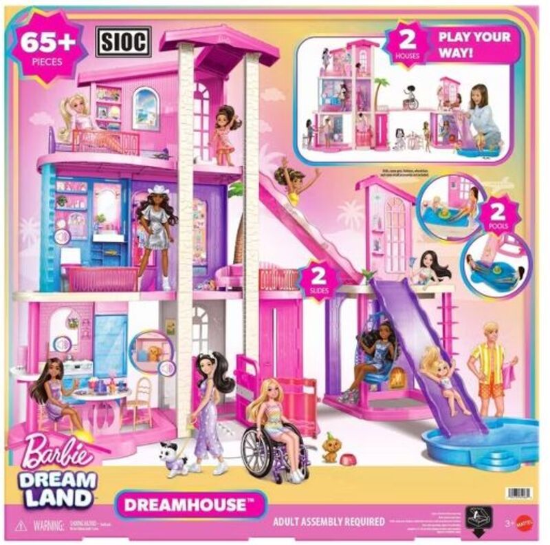 Κουκλόσπιτο Barbie New Dreamhouse Με 65+ Αξεσουάρ - Mattel - JKG84 - φωτογραφία 2