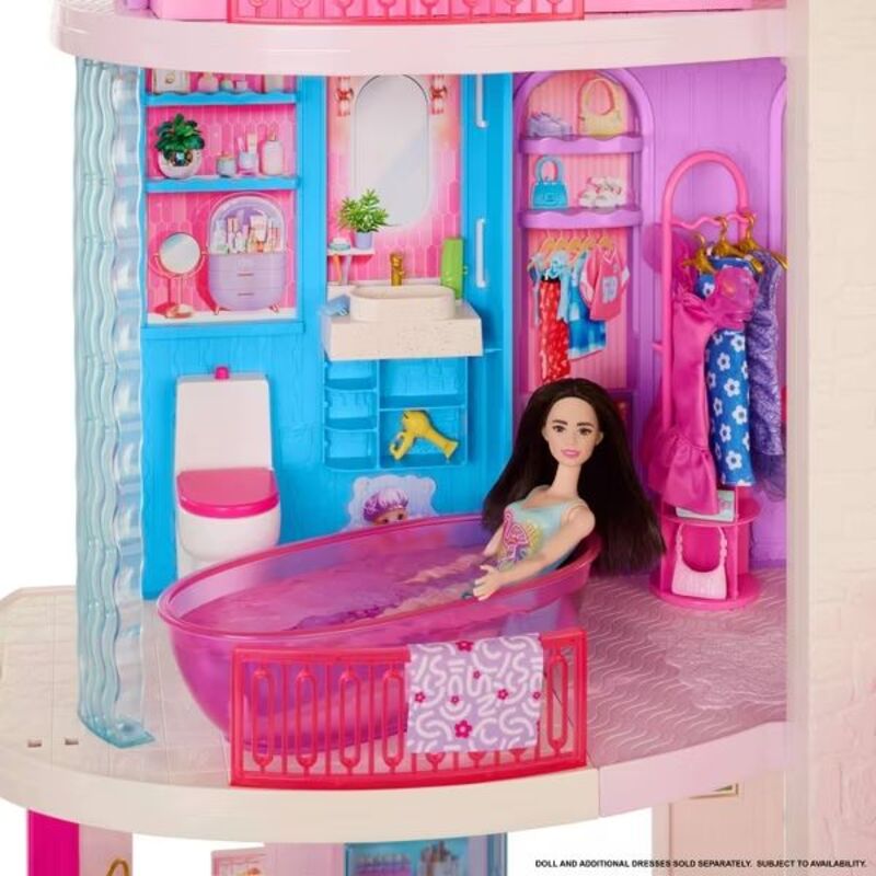 Κουκλόσπιτο Barbie New Dreamhouse Με 65+ Αξεσουάρ - Mattel - JKG84 - φωτογραφία 4