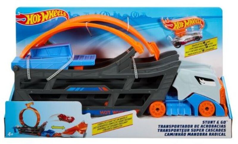 Hot Wheels Stunt N' Go Πίστα - Μεταφορέας (GCK38) φωτογραφία