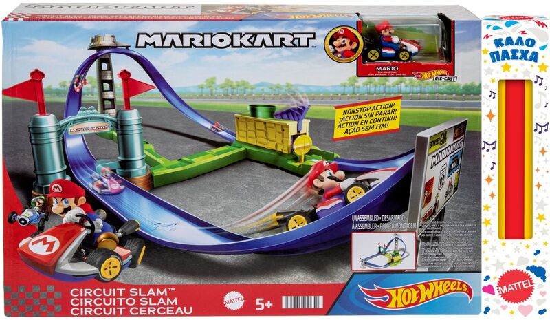 Λαμπάδα Hot Wheels Mario Kart Πίστα Circuit Slam (HGK59)