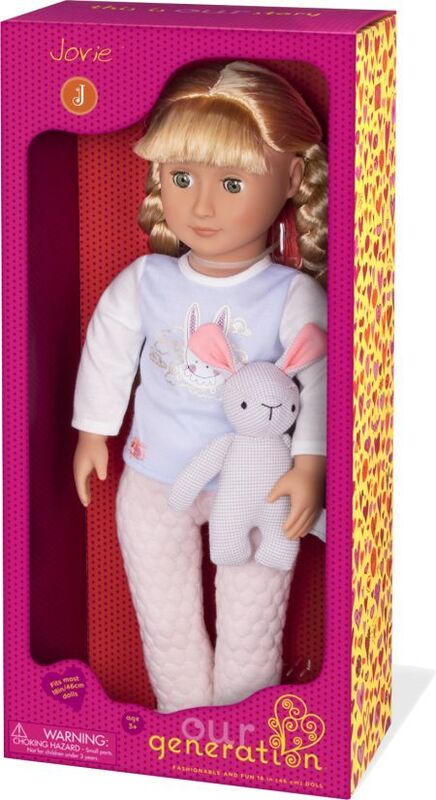 Our Generation Kούκλα Jovie with Pijama & Bunny (BD31147Z) - φωτογραφία 2