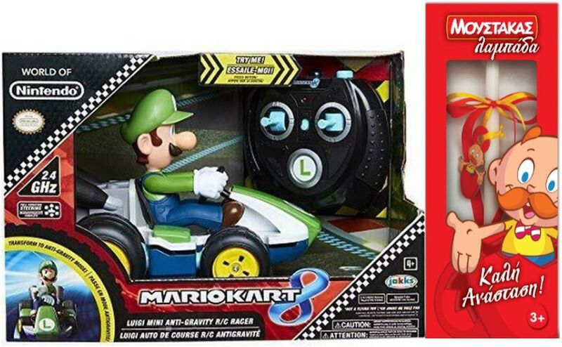 Λαμπάδα JP Τηλεκατευθυνόμενο Mini RC Racer Nintendo Luigikart (08988-PKC1-4L)