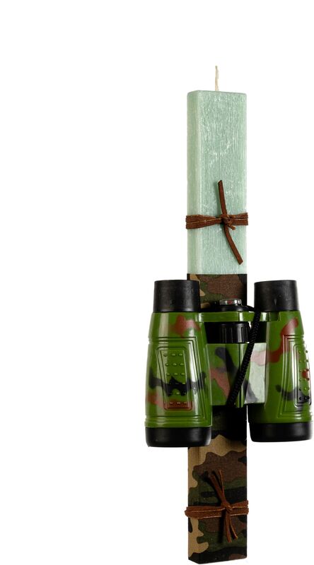 Χειροποίητη Πασχαλινή Λαμπάδα Κυάλια (294120)