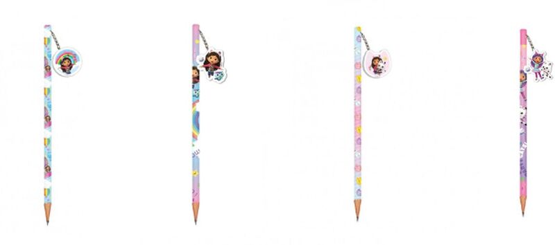 Gabby's Μολύβι Με Γόμα-4 Σχέδια-1Τμχ (000574108)