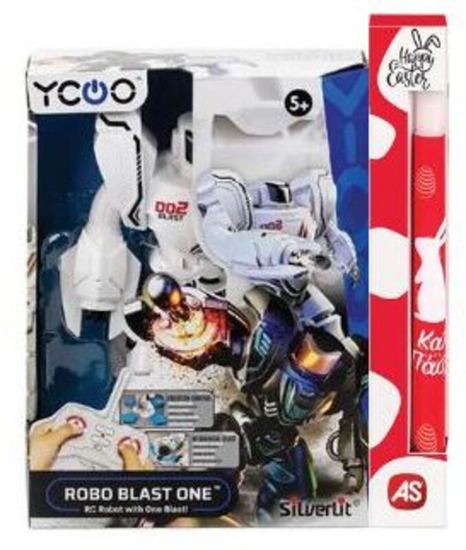 Λαμπάδα Silverit Τηλεκατευθυνόμενο Robot Robo Blast One-2 Σχέδια (7530-88589)