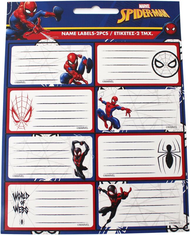 Spiderman Ετικέτα 2Τμχ (777-50246)