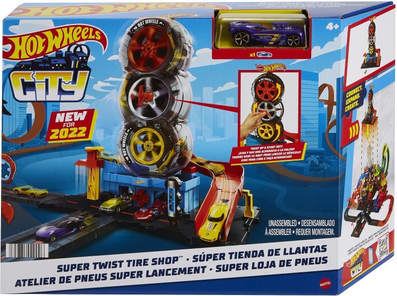 Hot Wheels Πίστα City Με Περιστρεφόμενες Ρόδες (HDP02) φωτογραφία