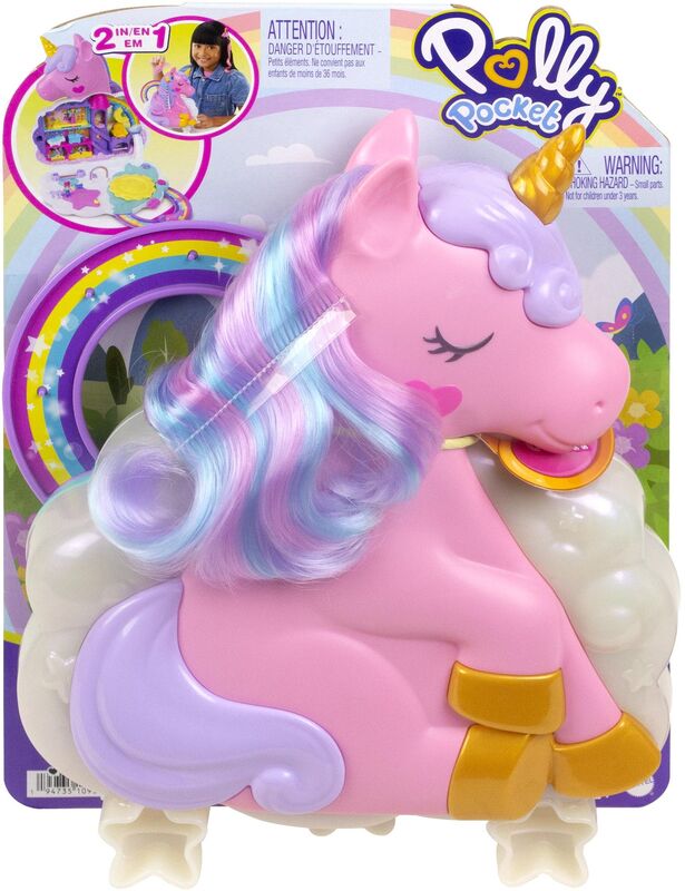 Polly Pocket Polly Μίνι-Σαλόνι Ομορφιάς Μονόκερος (HKV51) φωτογραφία