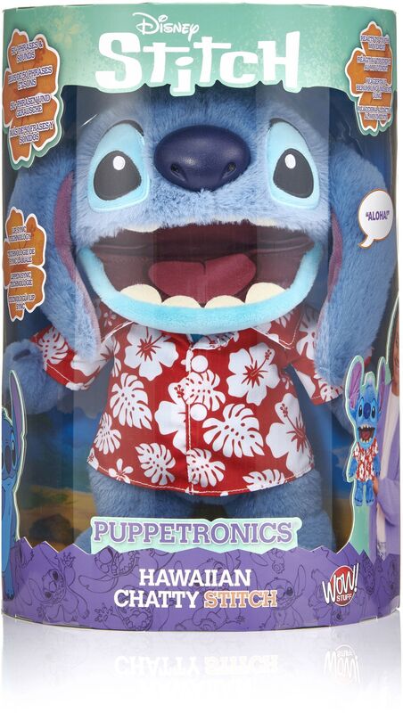 WOW Λούτρινο Disney Stitch:Chatty Stitch Hawaiian 30cm (DIS-1027-01) - φωτογραφία 2