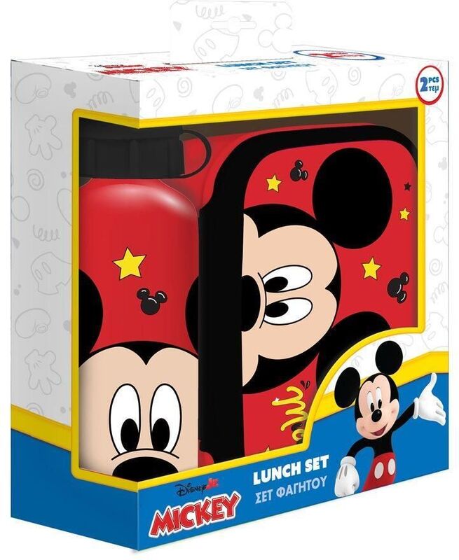 Διακάκης Mickey Φαγητοδοχείο-Παγούρι Αλουμινίου Σετ-2 Σχέδια (000564930)