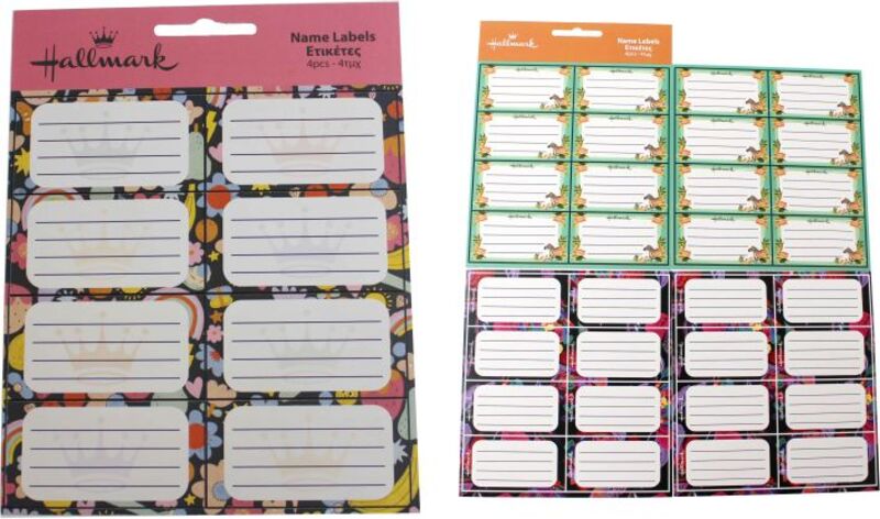 Gim Ετικέτα 4Τμχ Hallmark-2 Σχέδια-1Τμχ (774-81246)