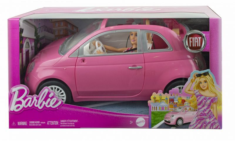 Barbie Fiat 500cc & Κούκλα (HRG59) φωτογραφία