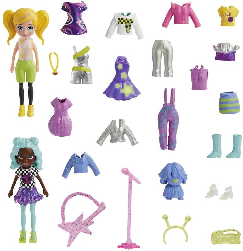 Polly Pocket Κούκλα Με Μόδες Μεγάλο Pack-3 Σχέδια (HNF51)