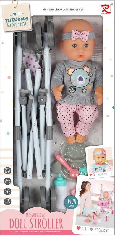 BW Σετ Μωρό 12'' Baby Doll & Καρότσι (85866/85868)