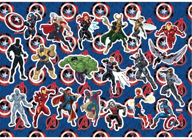 Captain America Μπλοκ Ζωγραφικής 23x33 40 Φύλλων Με Αυτοκόλλητα Στένσιλ-2 Σχέδια (000506305) φωτογραφία