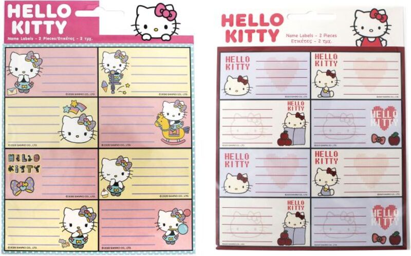 GIM Hello Kitty Ετικέτα 2Τμχ-2 Σχέδια-1Τμχ (776-78946)