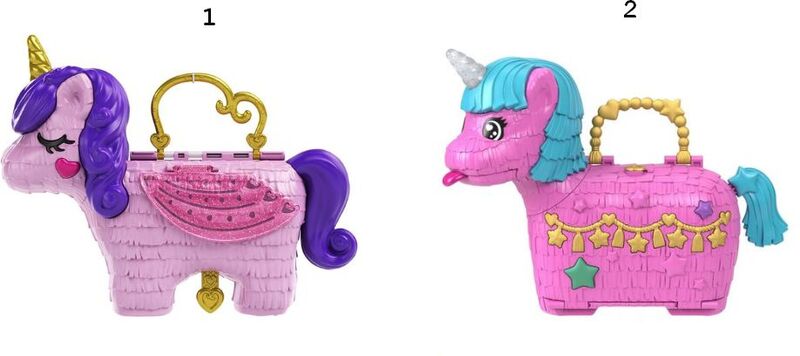 Polly Pocket Polly Μονόκερος Πινιάτα Έκπληξη Σετ-2 Σχέδια (GVL88) φωτογραφία