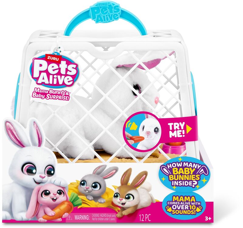 Zuru Λούτρινο Pets Alive Mama Bunny & Baby (9554) - φωτογραφία 2