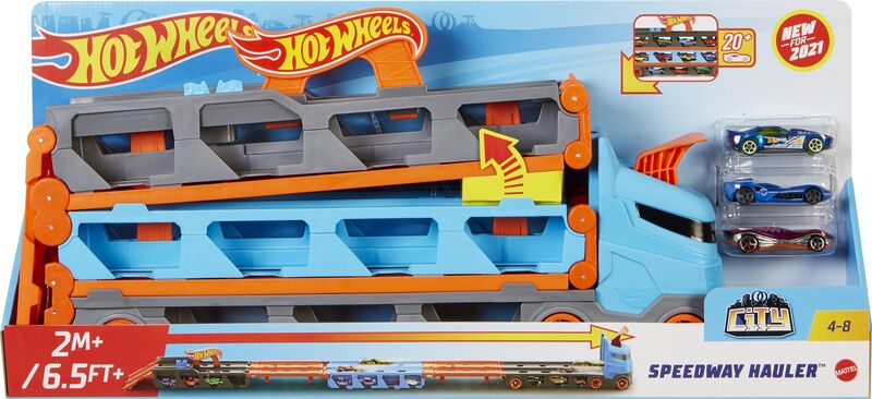 Mattel Hot Wheels Φορτηγό-Πίστα 2 σε 1 Speedway Hauler - GVG37 - φωτογραφία 2