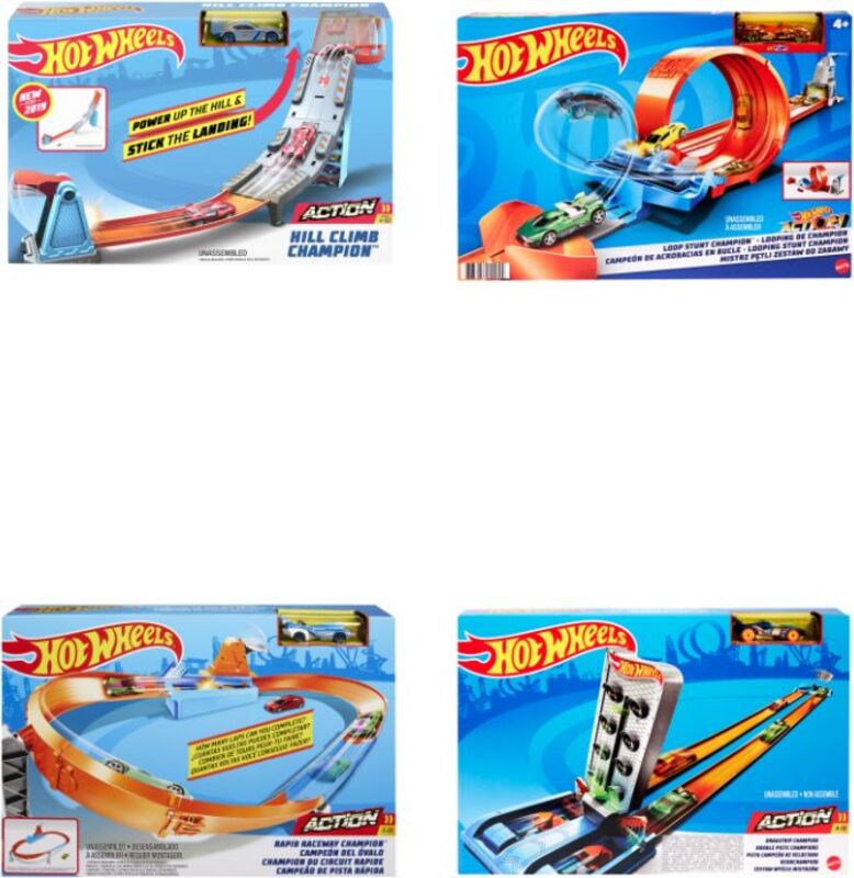 Hot Wheels Αγωνιστικές Πίστες-4 Σχέδια (GBF81) - φωτογραφία 3