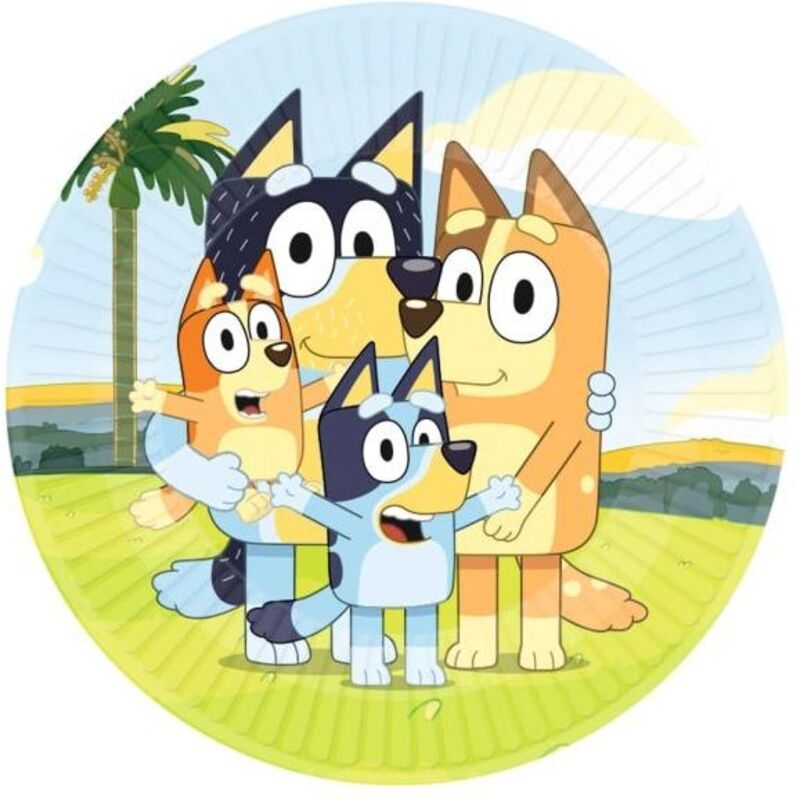 Πιάτα 23εκ. Bluey 8Τμχ (M991537866)