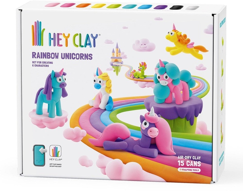 Hey Clay Rainbow Unicorns (440077)