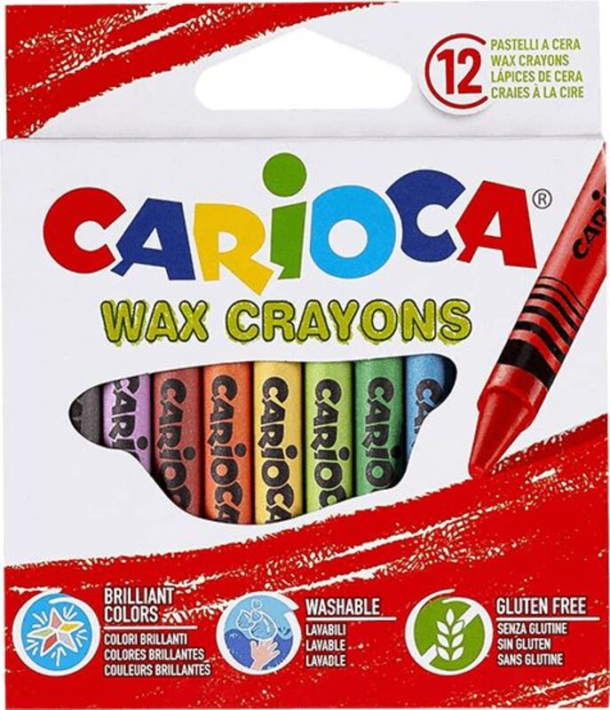 Carioca Crayons Κέρινο Wax 12Τμχ (239.423.650) 163499023650
