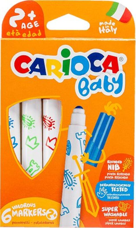 Carioca Μαρκαδόροι Baby 6Τμχ (239.428136) 163499028136