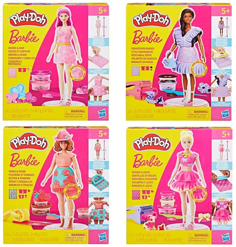 Playdoh Barbie Designer Dolls-4 Σχέδια (G1354) φωτογραφία