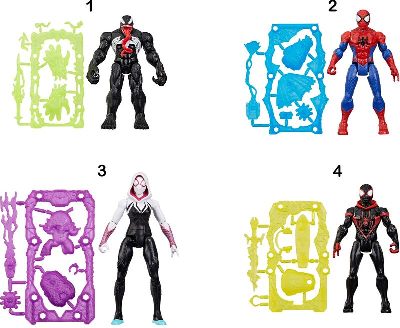 Spiderman Verse Action Figure & Gear-4 Σχέδια (G2718) - φωτογραφία 2