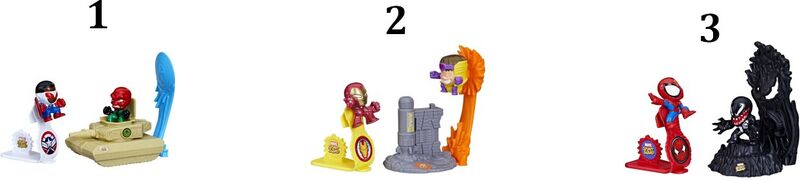 Marvel Stund Squad Figure & Feature Playset-3 Σχέδια (F6895) - φωτογραφία 2